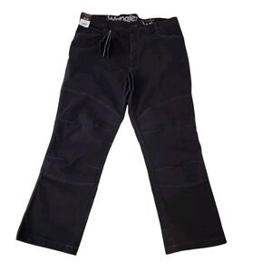 Wrangler Outdoor Series Men's Heavy  Duty Black Work Canvas Jeans NS857CA 40x30
